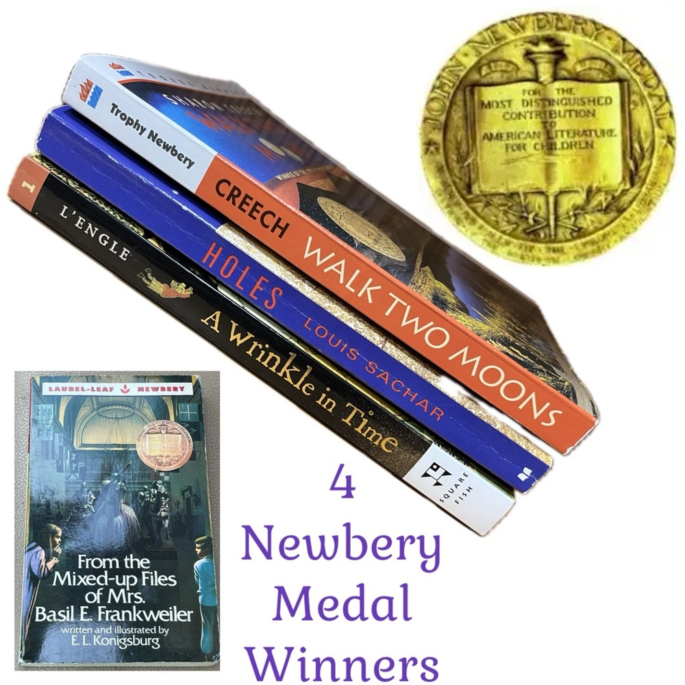 4 Newbery Medal-winning softcover books